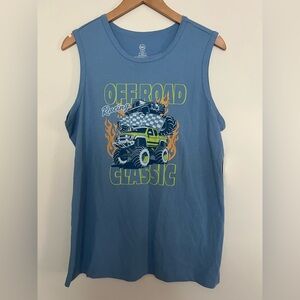NWT Wonder Nation Monstertruck Blue Husky Tee